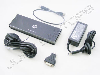 HP Compaq 2005PR HSTNN-IX05 USB Docking Station Port Replicator + PSU Win 7 8