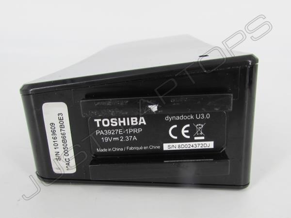 Toshiba DynaDock U3.0 USB 3.0 Docking Station Port Replicator Inc Power Supply