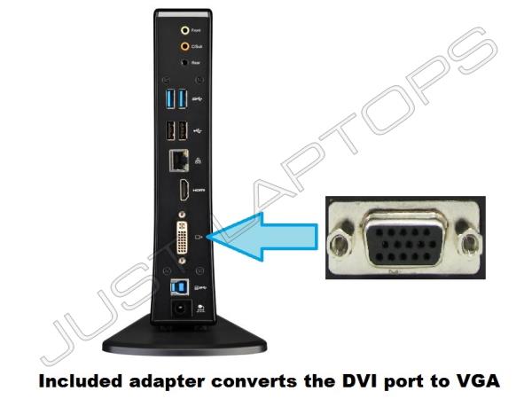 Toshiba DynaDock U3.0 USB 3.0 Docking Station Port Replicator Inc Power Supply