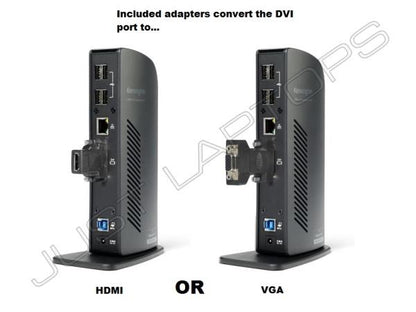 Kensington SD3000V USB 3.0 Docking Station with SINGLE MONITOR DVI HDMI VGA Set