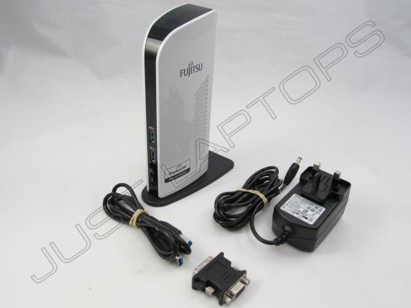 Fujitsu USB 3.0 PR08 Docking Station w/ Dual Display Video Out + PSU