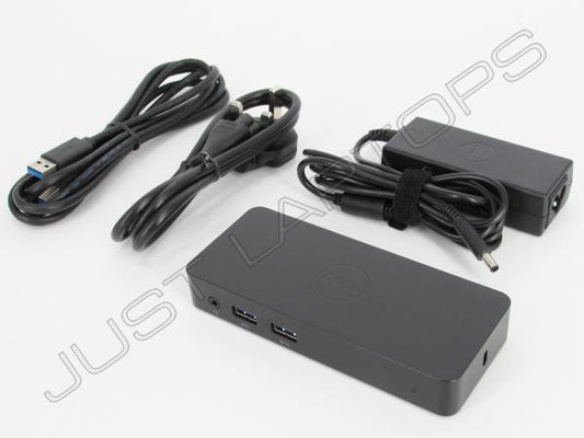 Dell D1000 USB 3.0 Dual HD Video 2048 x 1152 Docking Station Inc AC Adapter