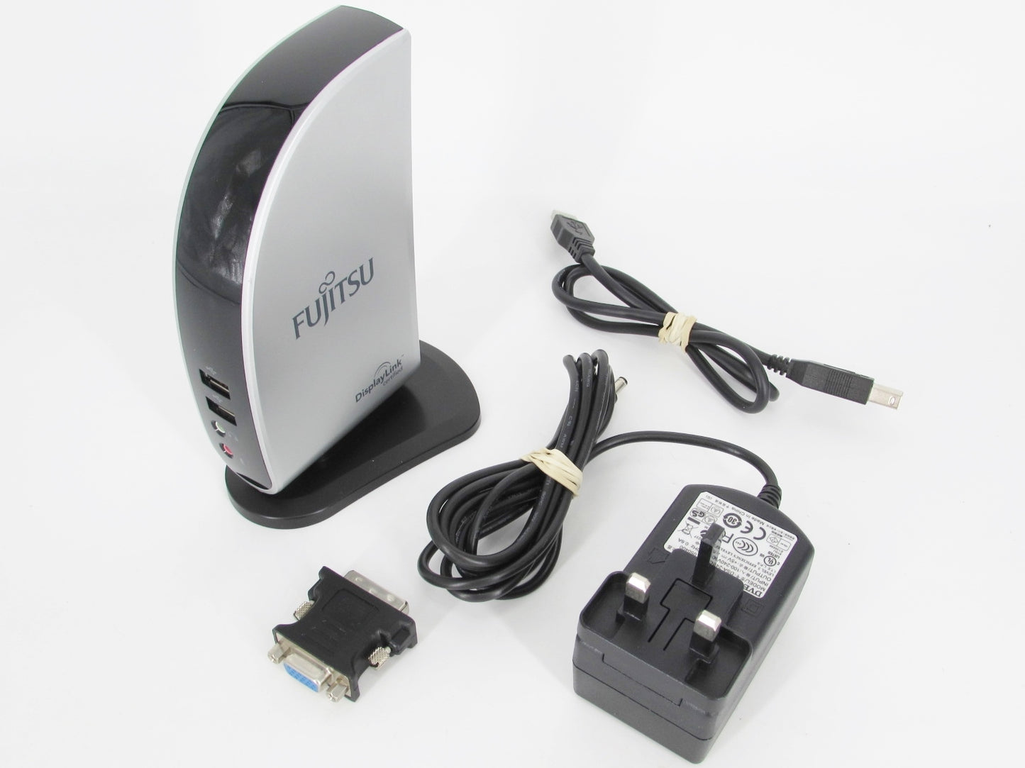 Fujitsu PR07 USB 2.0 Docking Station Port Replicator w/ DVI Video Display + PSU