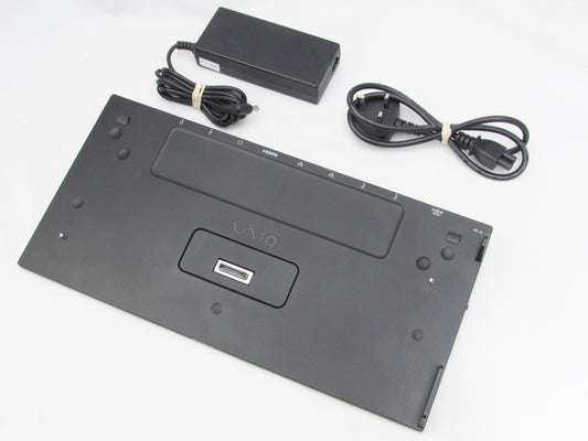 Sony Vaio VPC-SE13FDB VGP-PRS25 Docking Station Port Replicator w/ AC Adapter