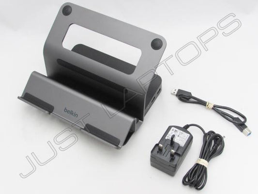 Belkin USB 3.0 Dual Video Ultrabook Docking Station Stand Inc PSU B2B044-C00