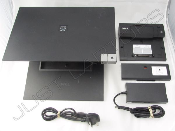 Dell PR03X Simple USB 2.0 Docking Station w/ Spacer + Monitor Stand + 130W PSU