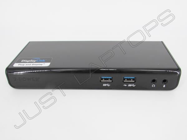 2-Power DOC0101A USB 3.0 Dual 2K Display Docking Station w/ HDMI DVI Inc PSU