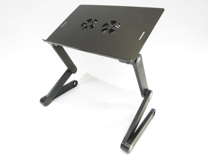 Lavolta Adjustable Height Angle Laptop Notebook Stand Tray w/ Dual Cooling Fans