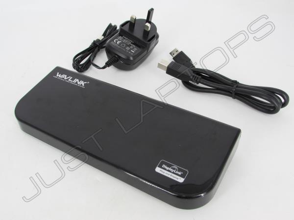 Wavlink USB 3.0 Dual Video Docking Statiion Dual 2K 60Hz Video Out Inc PSU