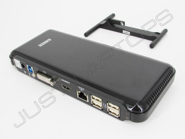 Anker USB 3.0 Docking Station HDMI DVI Dual HD Video Inc Stand & AC Adapter